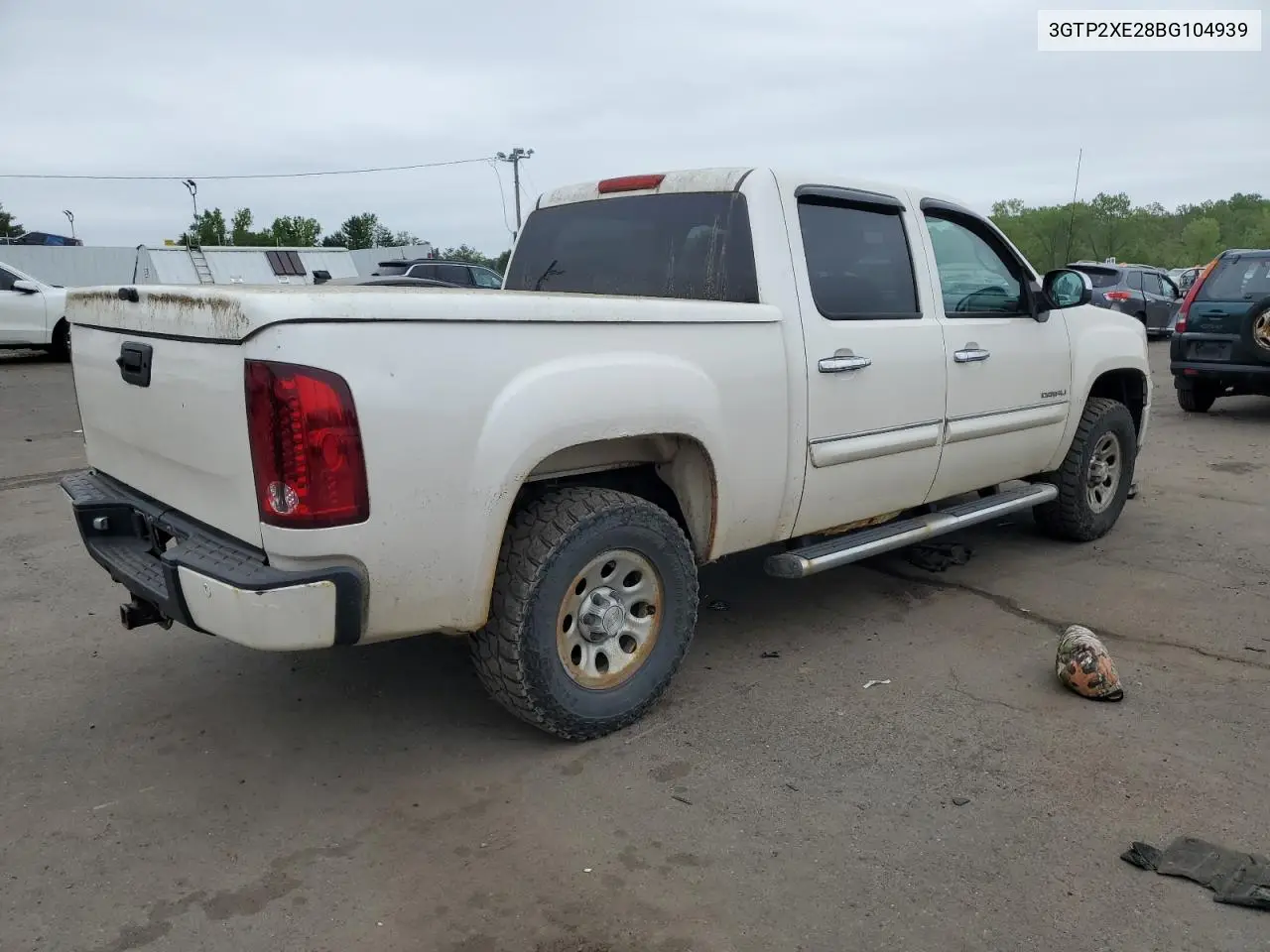 2011 GMC Sierra K1500 Denali VIN: 3GTP2XE28BG104939 Lot: 56920655
