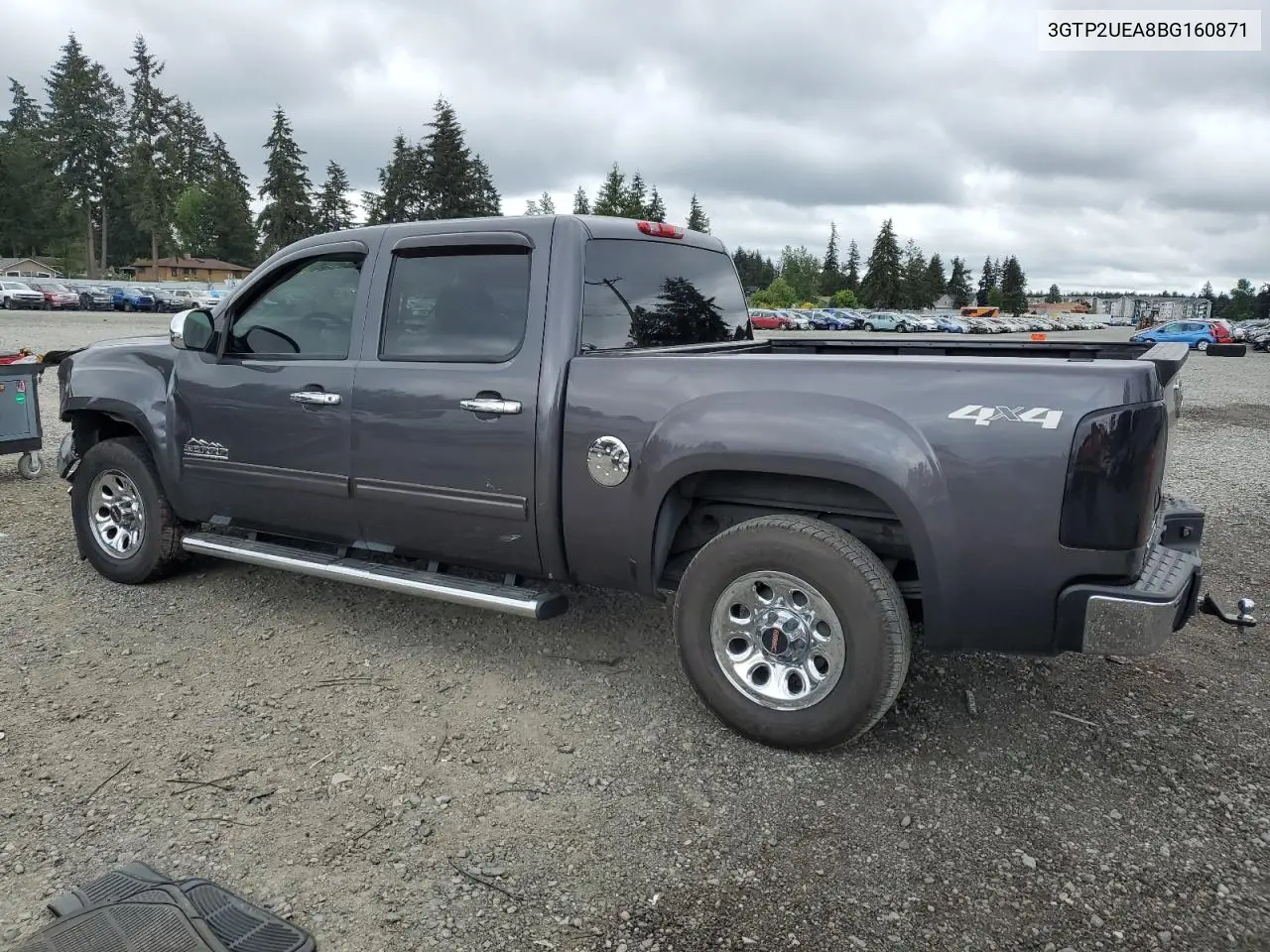 2011 GMC Sierra K1500 Sl VIN: 3GTP2UEA8BG160871 Lot: 57020045