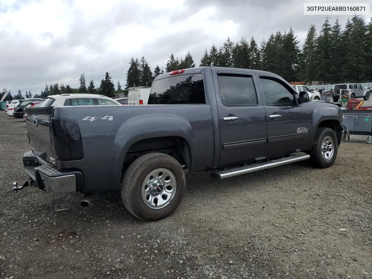 2011 GMC Sierra K1500 Sl VIN: 3GTP2UEA8BG160871 Lot: 57020045