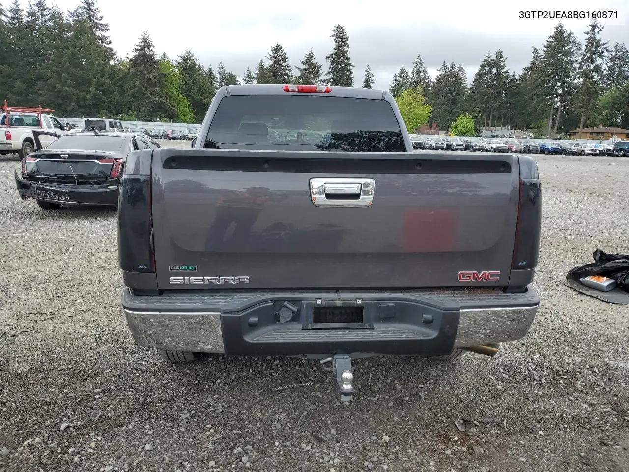 2011 GMC Sierra K1500 Sl VIN: 3GTP2UEA8BG160871 Lot: 57020045
