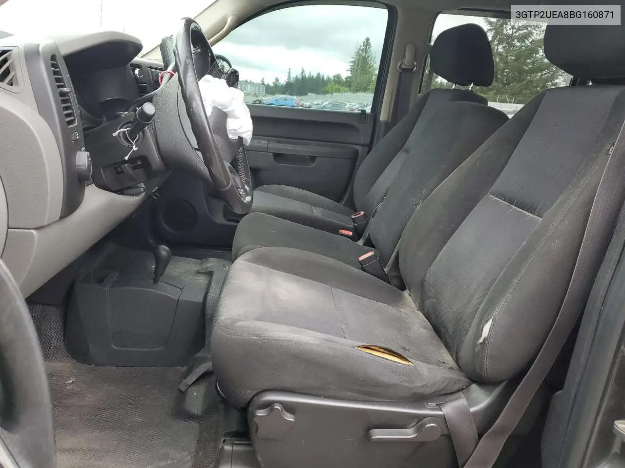 2011 GMC Sierra K1500 Sl VIN: 3GTP2UEA8BG160871 Lot: 57020045