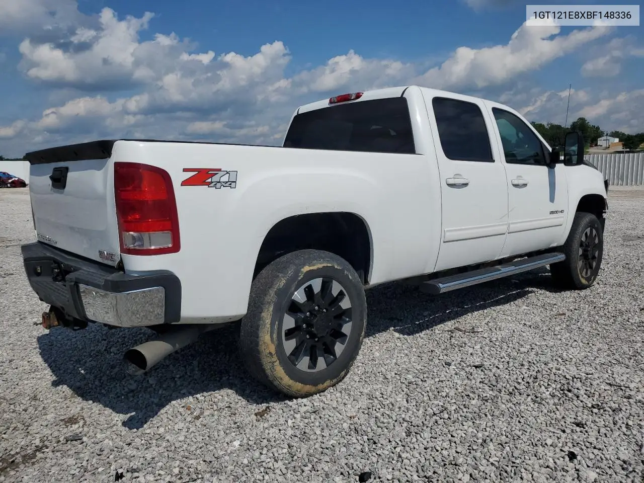 2011 GMC Sierra K2500 Slt VIN: 1GT121E8XBF148336 Lot: 57648995