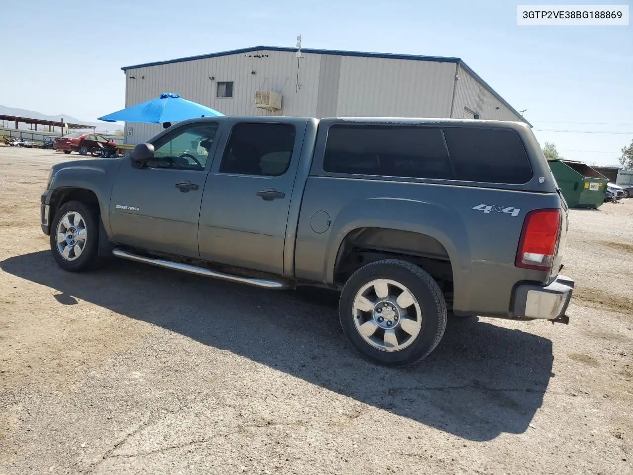 2011 GMC Sierra K1500 Sle VIN: 3GTP2VE38BG188869 Lot: 60488425
