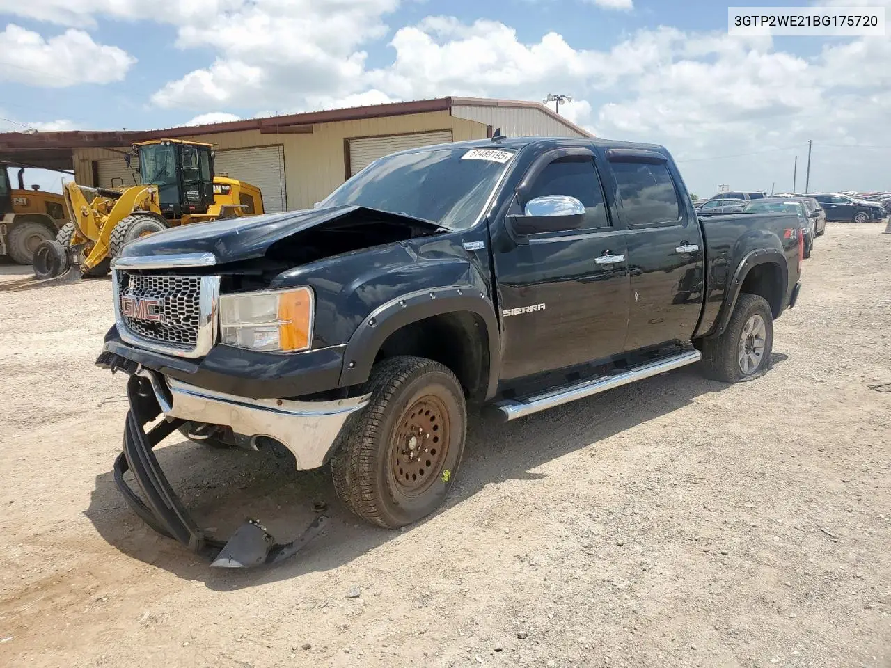 2011 GMC Sierra K1500 Slt VIN: 3GTP2WE21BG175720 Lot: 61480195