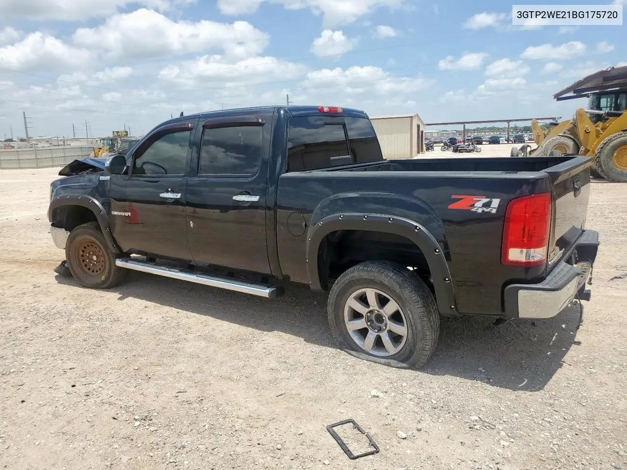2011 GMC Sierra K1500 Slt VIN: 3GTP2WE21BG175720 Lot: 61480195