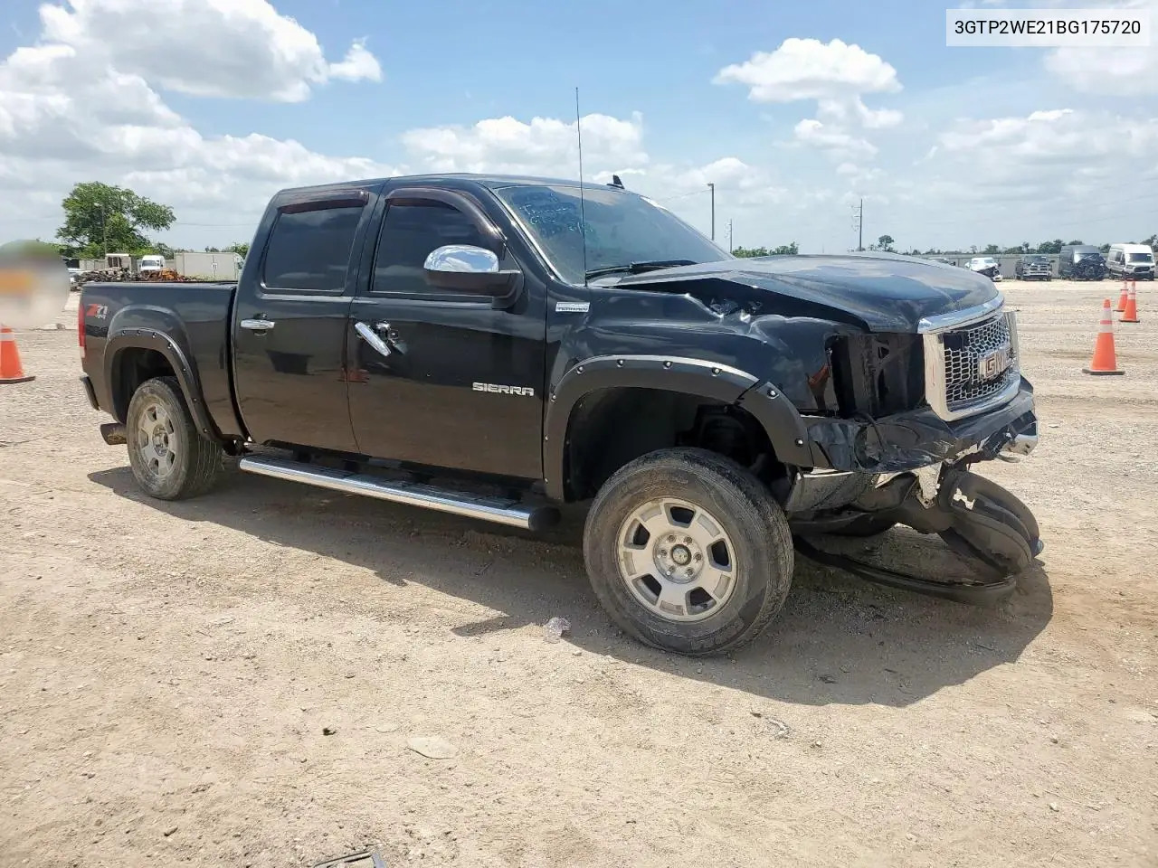 2011 GMC Sierra K1500 Slt VIN: 3GTP2WE21BG175720 Lot: 61480195