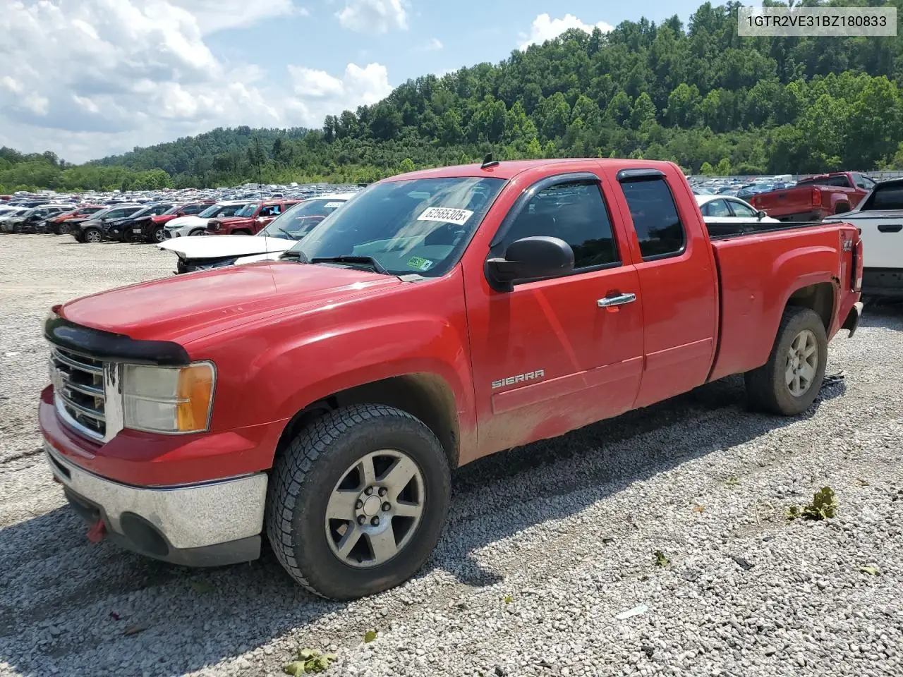 2011 GMC Sierra K1500 Sle VIN: 1GTR2VE31BZ180833 Lot: 62565305