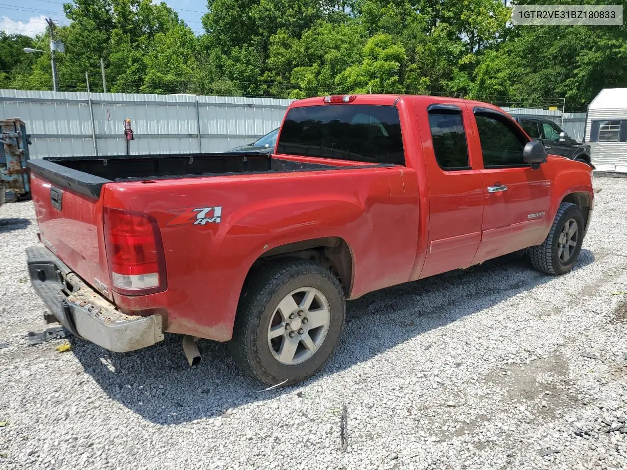 2011 GMC Sierra K1500 Sle VIN: 1GTR2VE31BZ180833 Lot: 62565305
