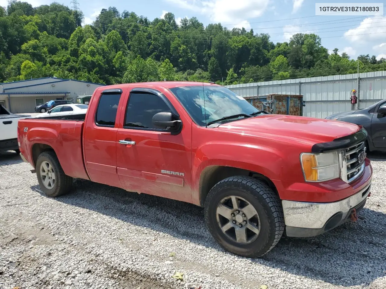2011 GMC Sierra K1500 Sle VIN: 1GTR2VE31BZ180833 Lot: 62565305