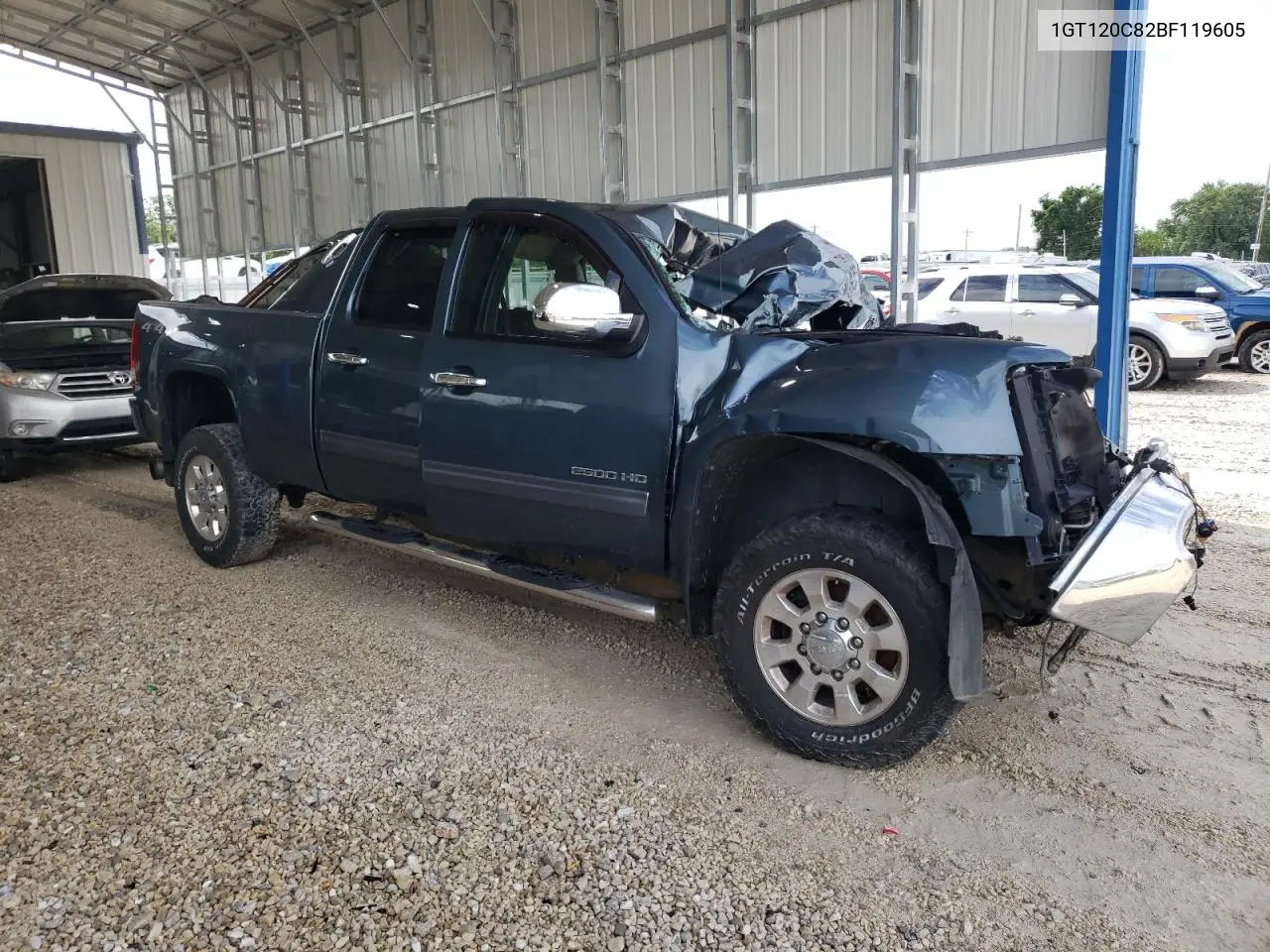 2011 GMC Sierra K2500 Sle VIN: 1GT120C82BF119605 Lot: 62821515
