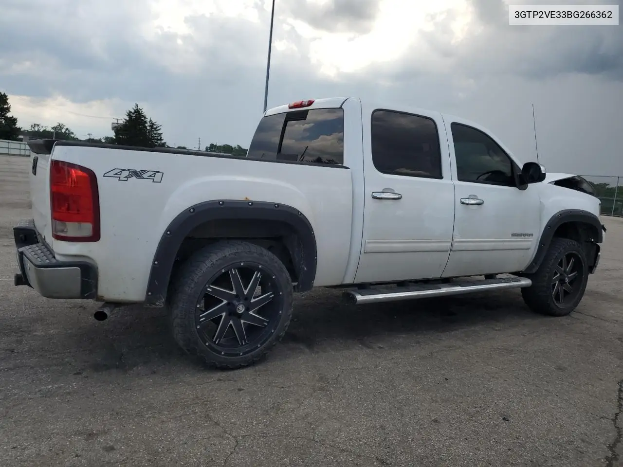2011 GMC Sierra K1500 Sle VIN: 3GTP2VE33BG266362 Lot: 62842195