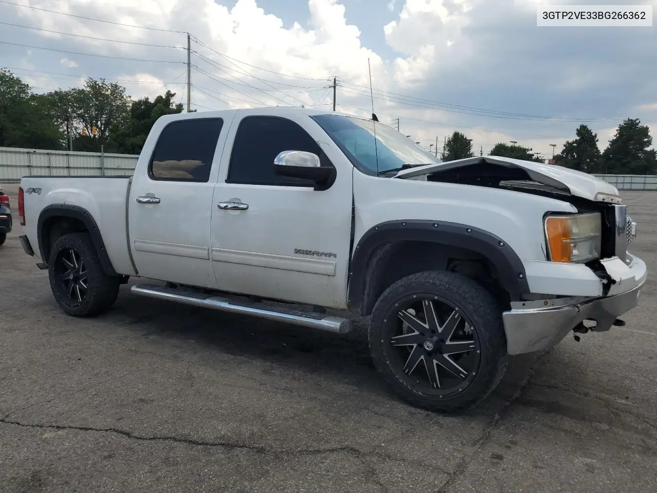 2011 GMC Sierra K1500 Sle VIN: 3GTP2VE33BG266362 Lot: 62842195