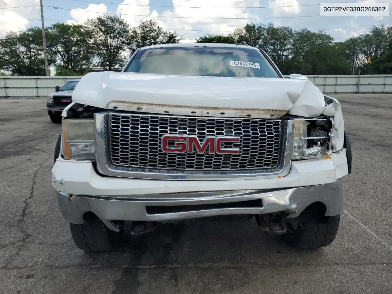 2011 GMC Sierra K1500 Sle VIN: 3GTP2VE33BG266362 Lot: 62842195