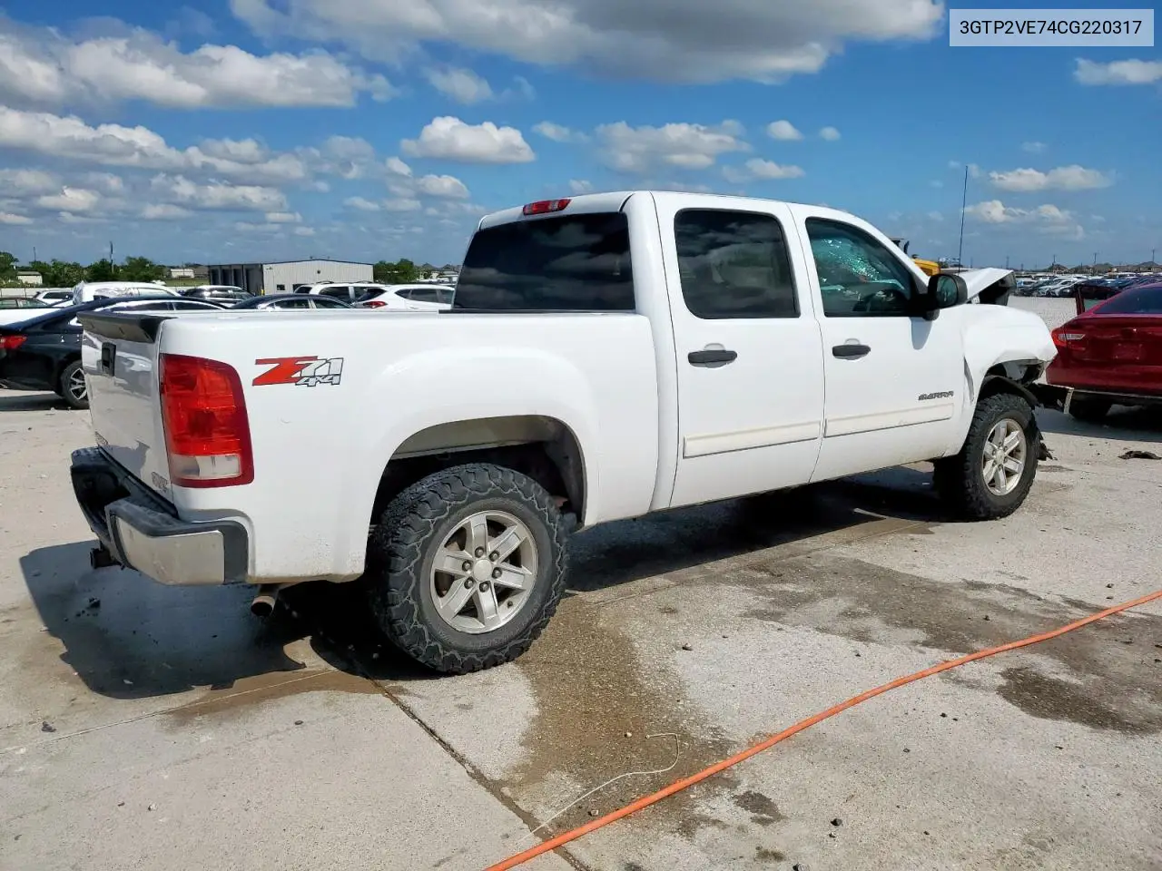 2012 GMC Sierra K1500 Sle VIN: 3GTP2VE74CG220317 Lot: 56153895