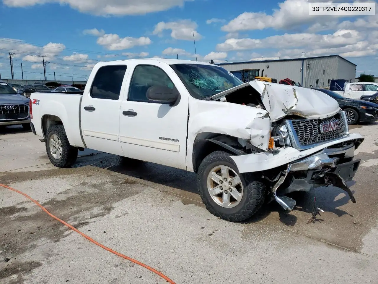 2012 GMC Sierra K1500 Sle VIN: 3GTP2VE74CG220317 Lot: 56153895