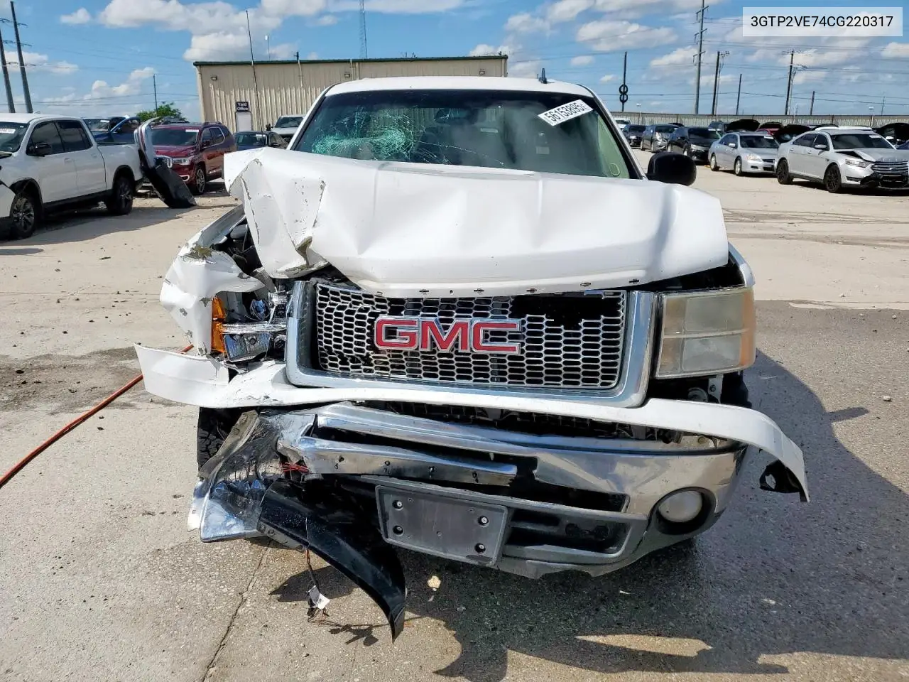 2012 GMC Sierra K1500 Sle VIN: 3GTP2VE74CG220317 Lot: 56153895