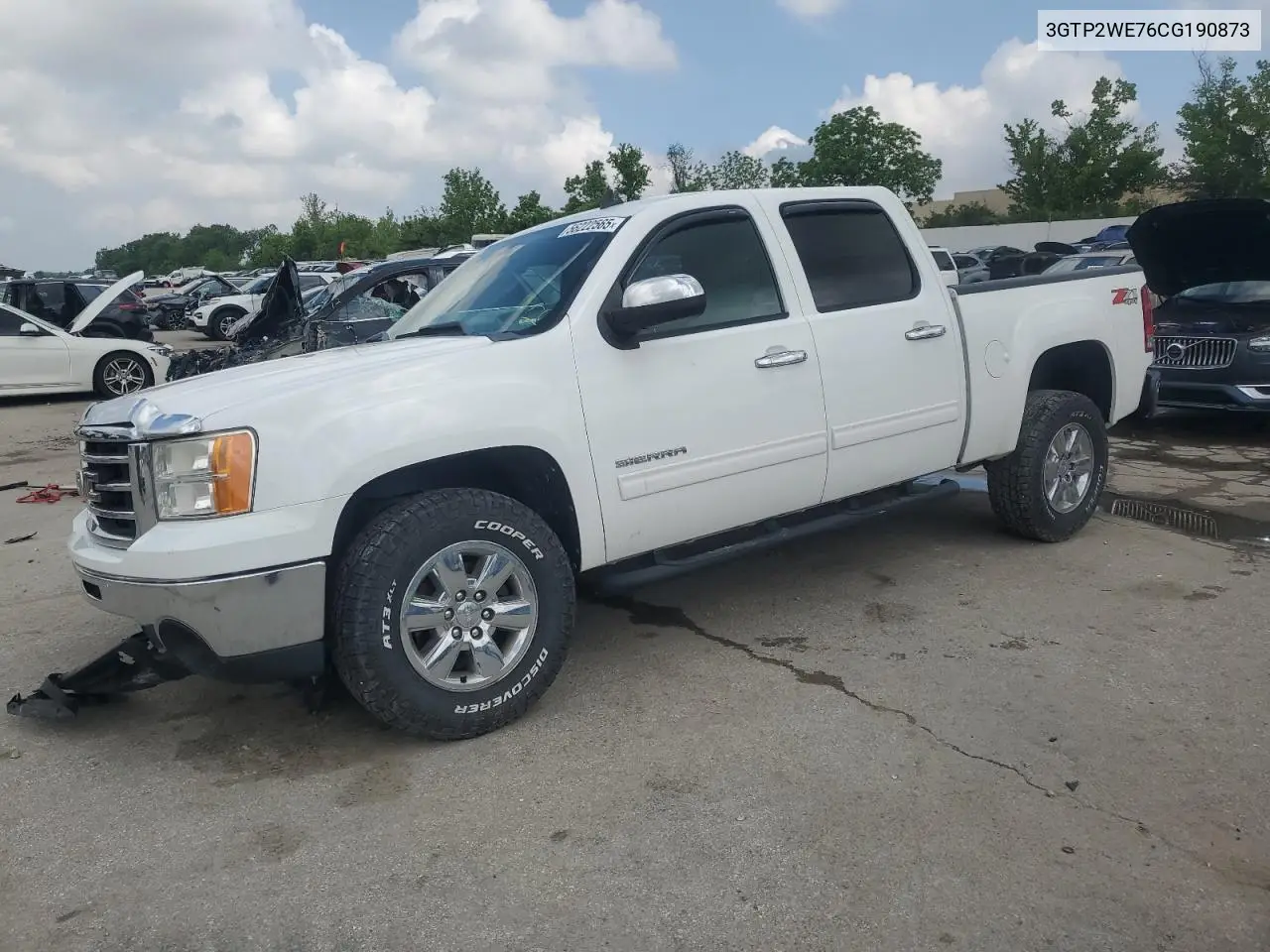 2012 GMC Sierra K1500 Slt VIN: 3GTP2WE76CG190873 Lot: 56222565