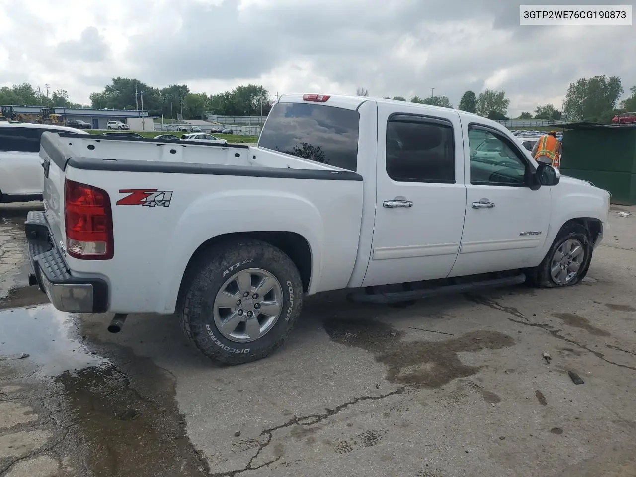 2012 GMC Sierra K1500 Slt VIN: 3GTP2WE76CG190873 Lot: 56222565