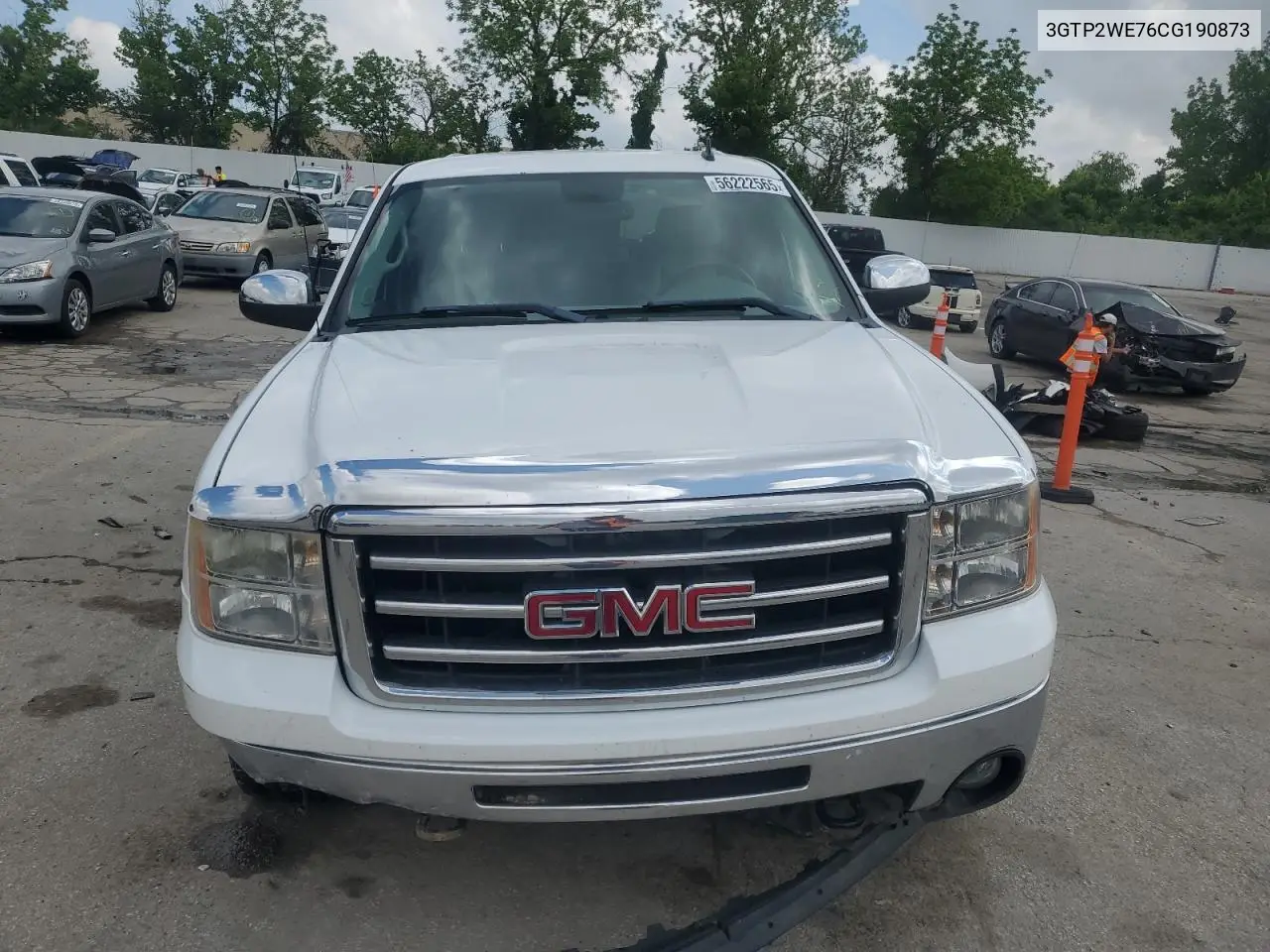 2012 GMC Sierra K1500 Slt VIN: 3GTP2WE76CG190873 Lot: 56222565