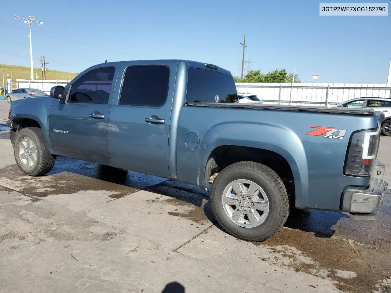 2012 GMC Sierra K1500 Slt VIN: 3GTP2WE7XCG152790 Lot: 62194455