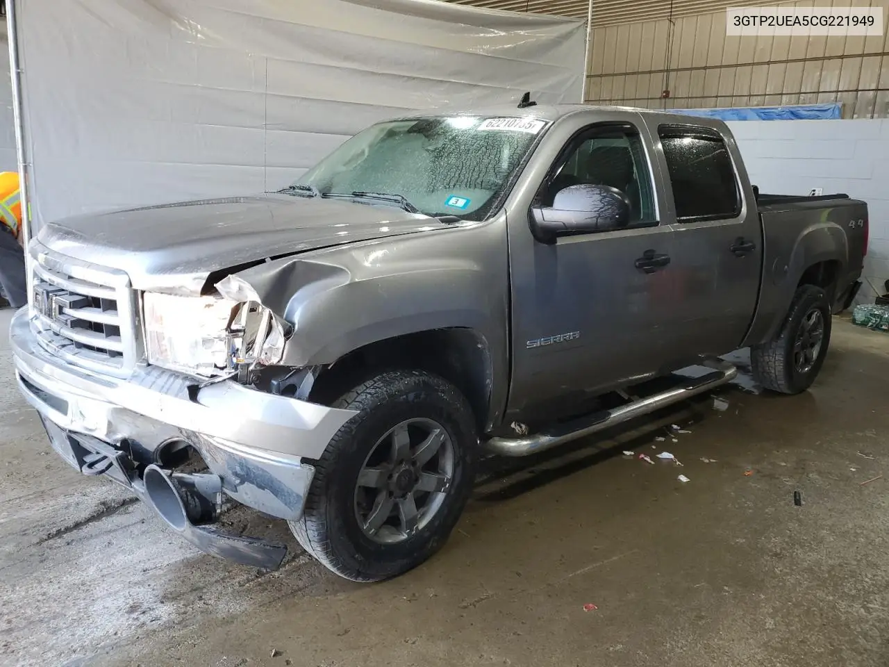 2012 GMC Sierra K1500 Sl VIN: 3GTP2UEA5CG221949 Lot: 62210735