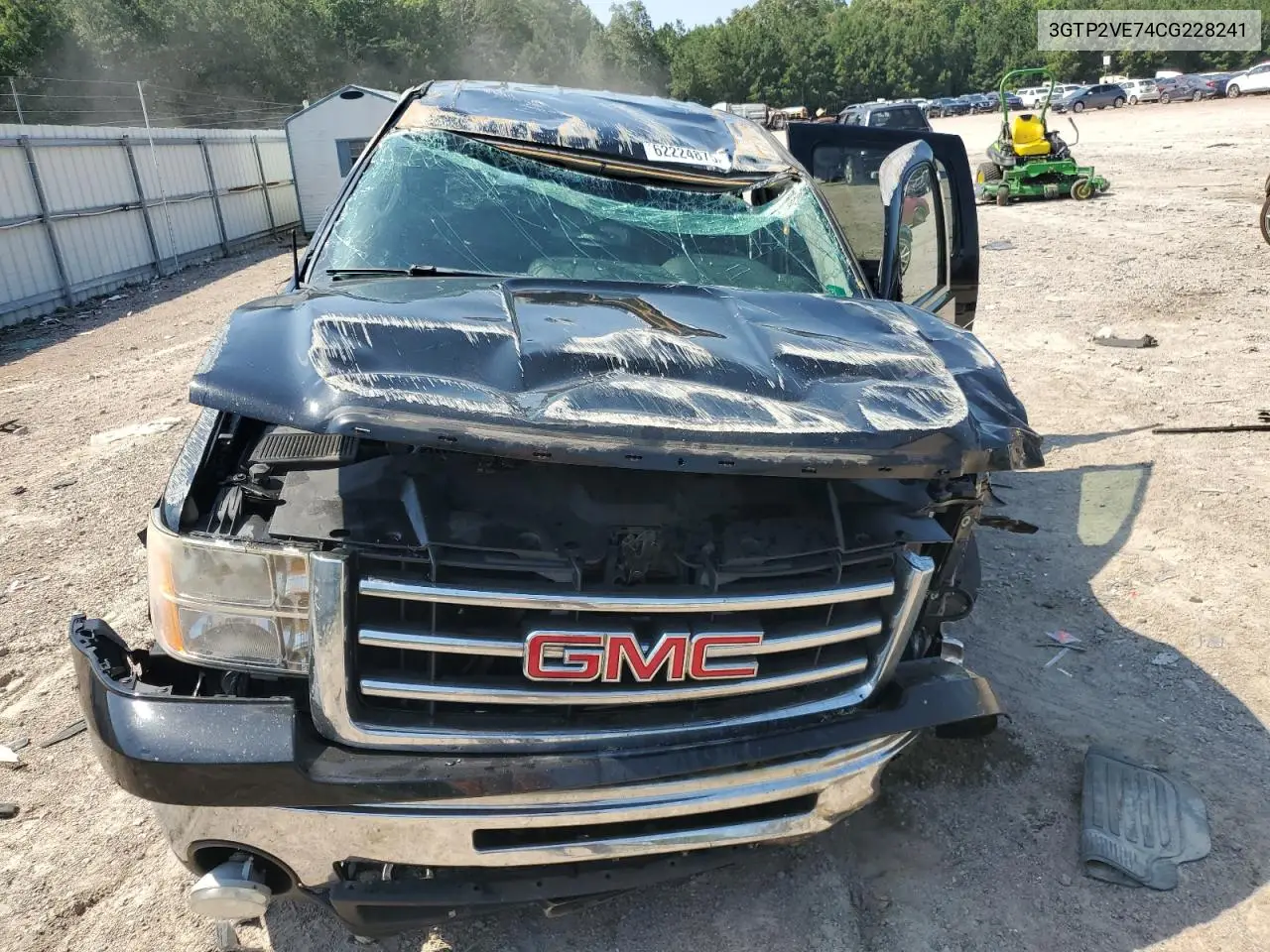 2012 GMC Sierra K1500 Sle VIN: 3GTP2VE74CG228241 Lot: 62224875