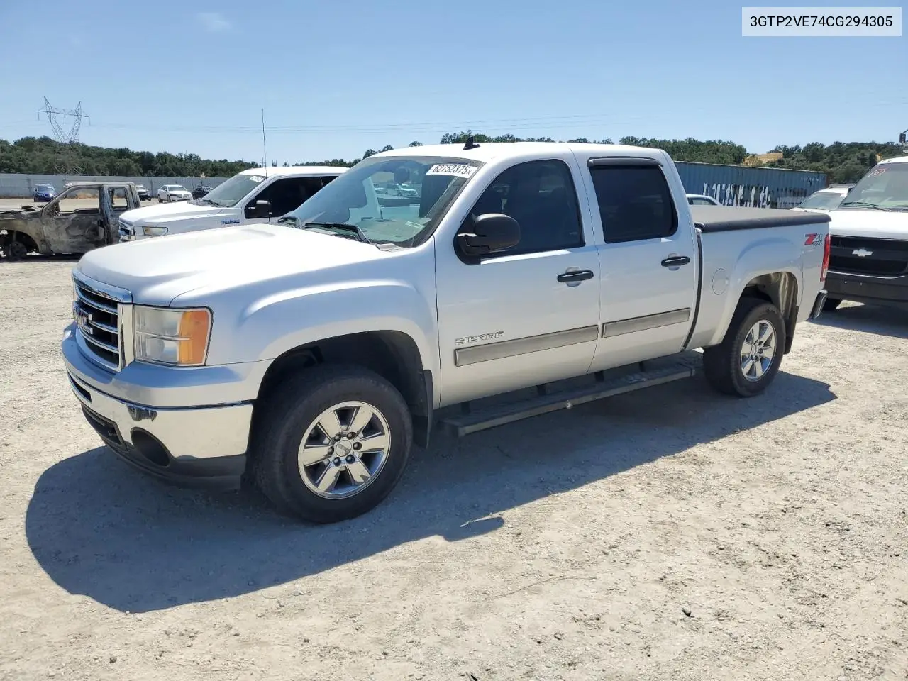 2012 GMC Sierra K1500 Sle VIN: 3GTP2VE74CG294305 Lot: 62752375