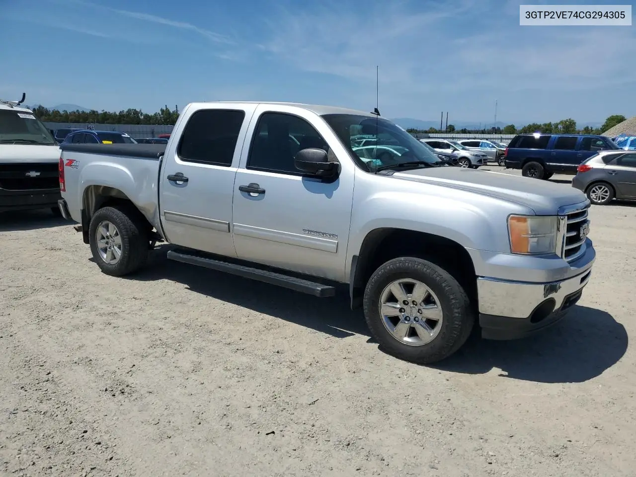 2012 GMC Sierra K1500 Sle VIN: 3GTP2VE74CG294305 Lot: 62752375