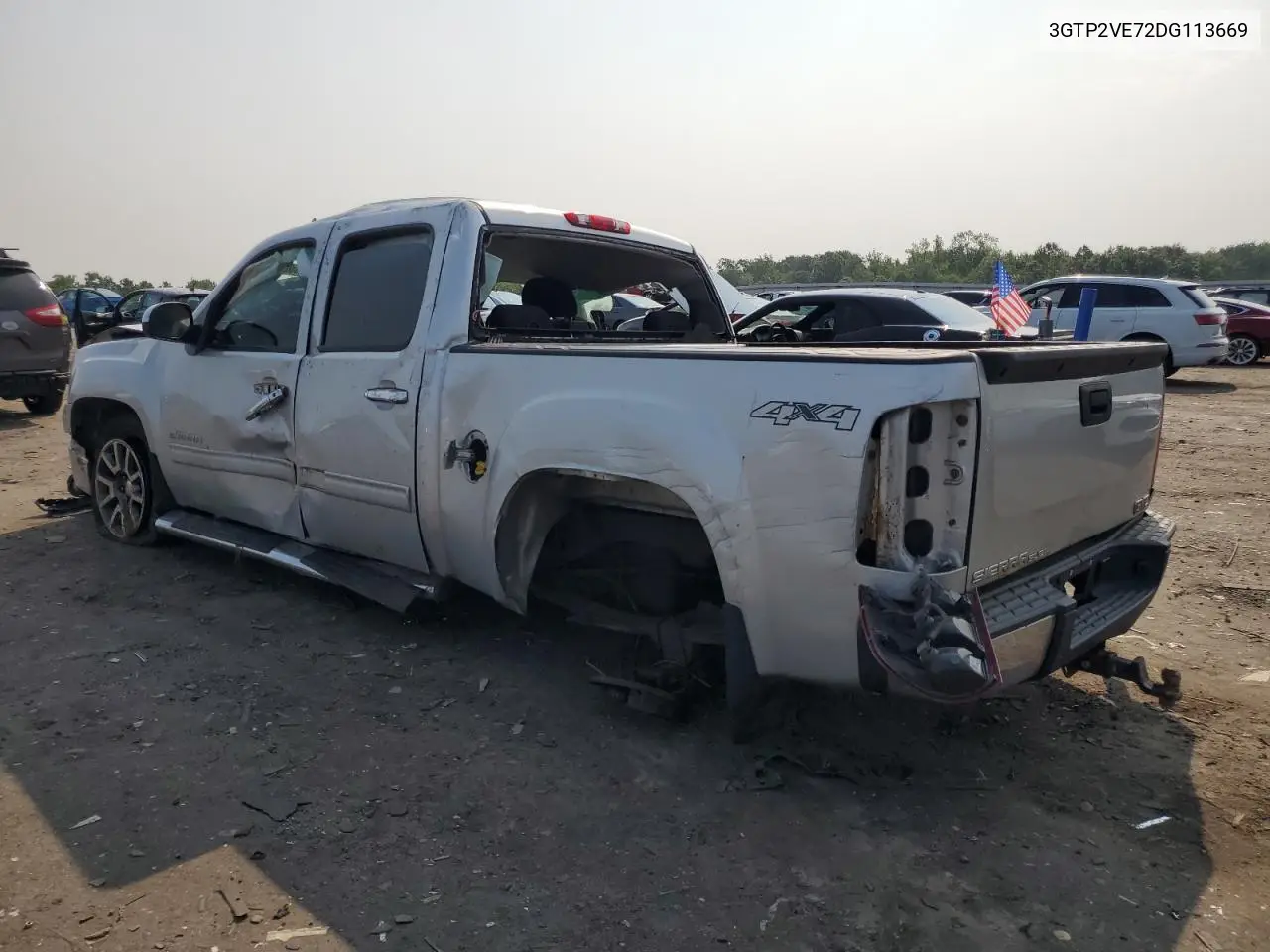 2013 GMC Sierra K1500 Sle VIN: 3GTP2VE72DG113669 Lot: 60385365
