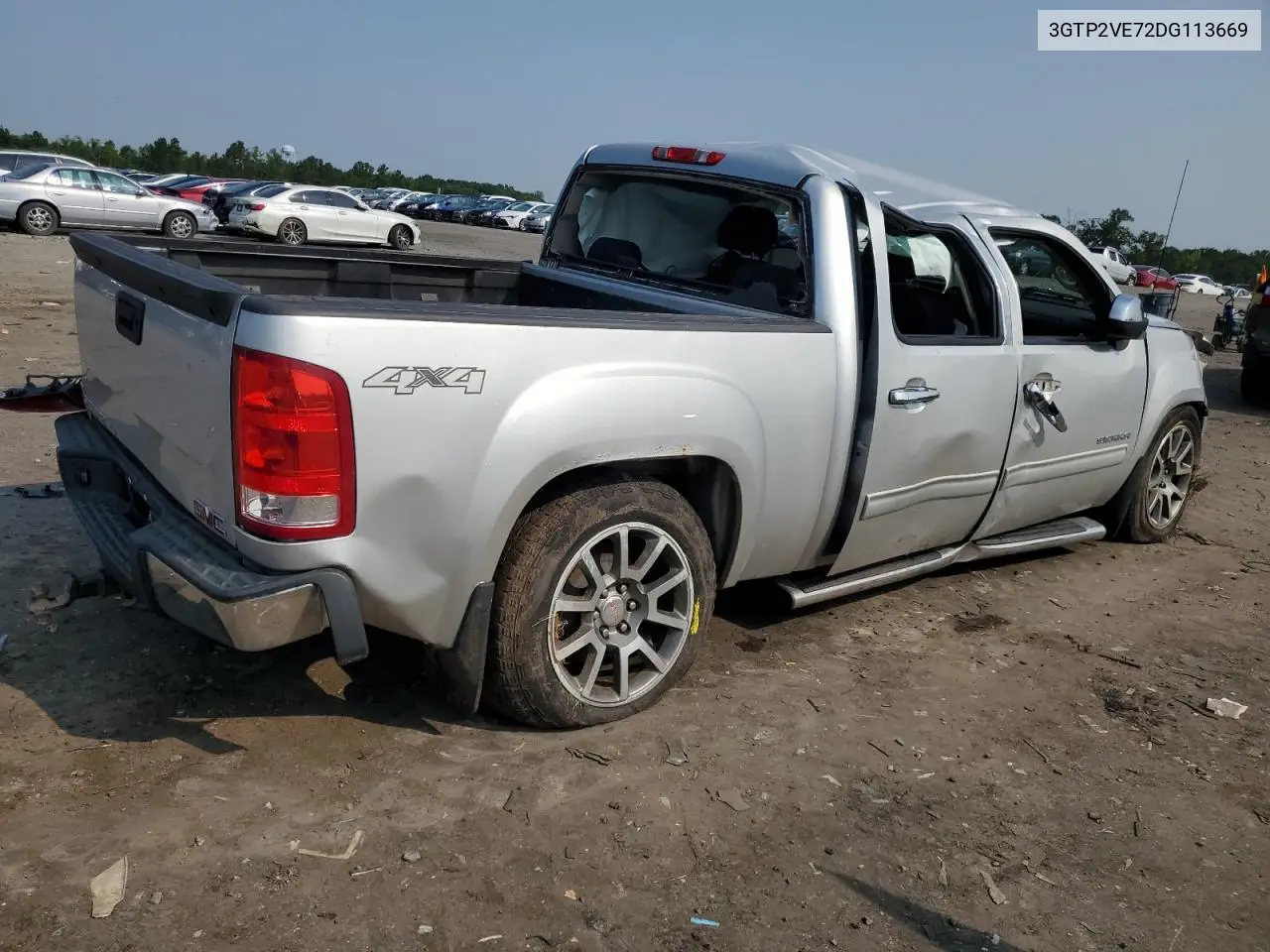 2013 GMC Sierra K1500 Sle VIN: 3GTP2VE72DG113669 Lot: 60385365