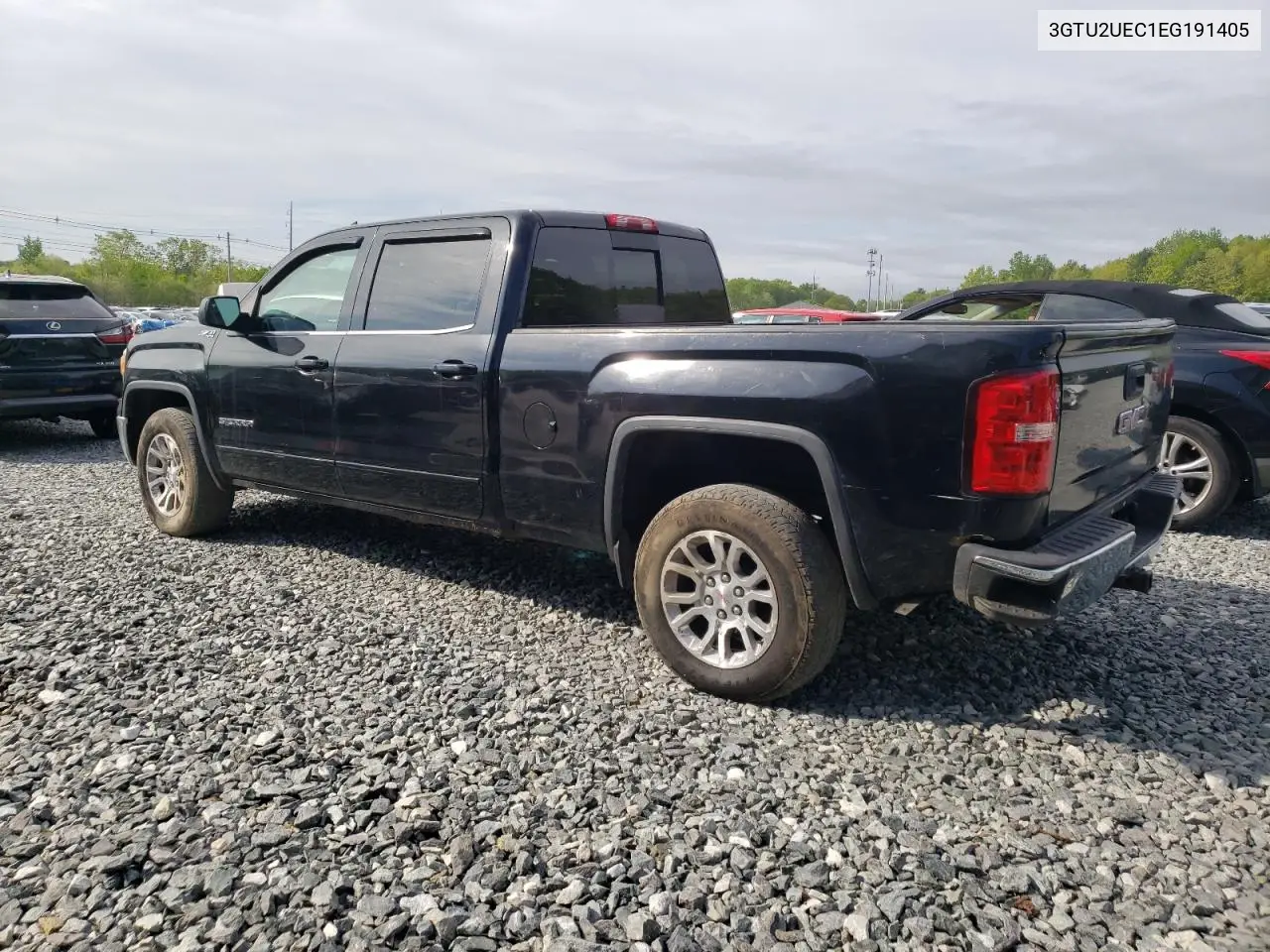 2014 GMC Sierra K1500 Sle VIN: 3GTU2UEC1EG191405 Lot: 55912225