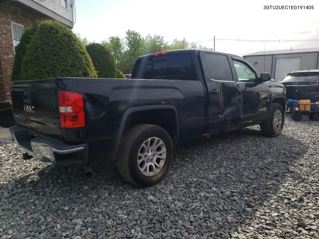 2014 GMC Sierra K1500 Sle VIN: 3GTU2UEC1EG191405 Lot: 55912225