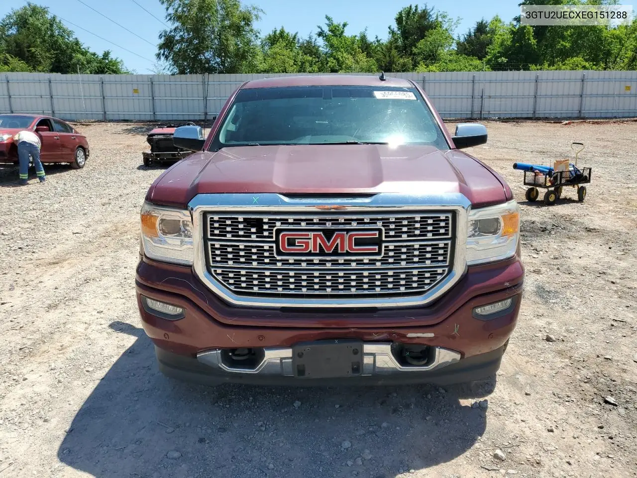 2014 GMC Sierra K1500 Sle VIN: 3GTU2UECXEG151288 Lot: 55956085