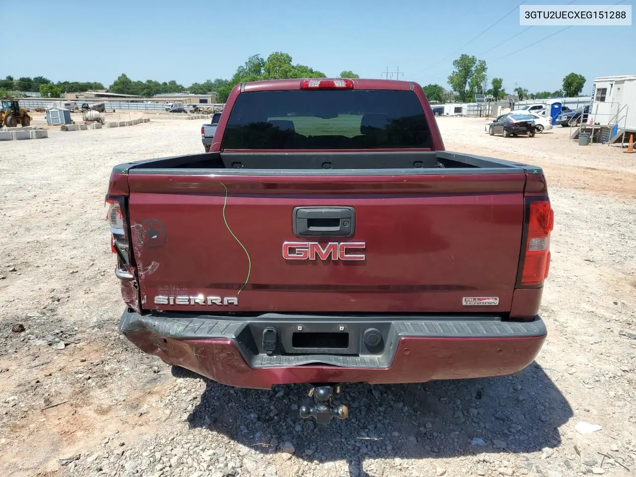 2014 GMC Sierra K1500 Sle VIN: 3GTU2UECXEG151288 Lot: 55956085