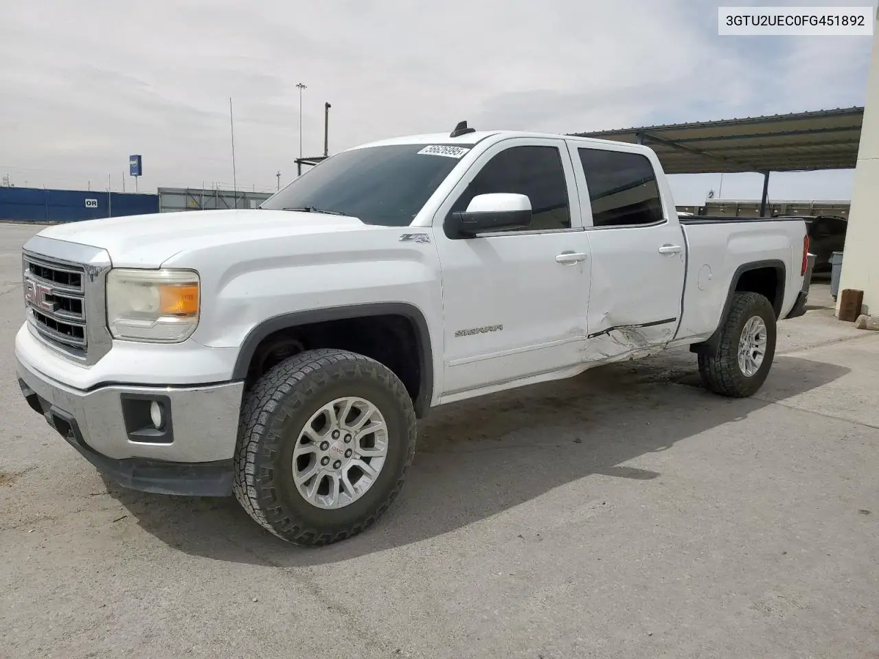 2015 GMC Sierra K1500 Sle VIN: 3GTU2UEC0FG451892 Lot: 56626995