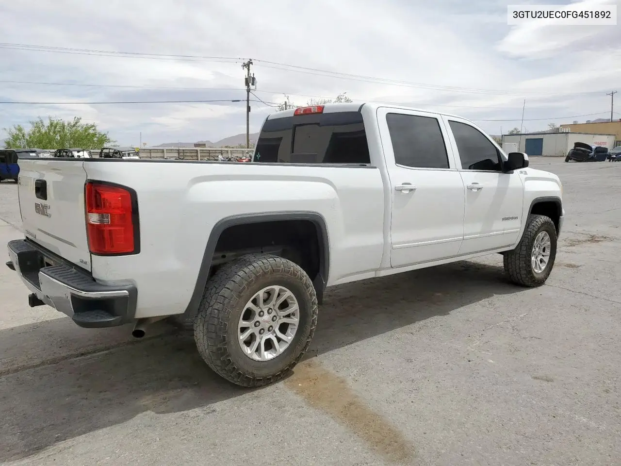 2015 GMC Sierra K1500 Sle VIN: 3GTU2UEC0FG451892 Lot: 56626995