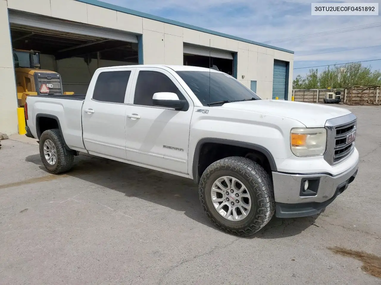 2015 GMC Sierra K1500 Sle VIN: 3GTU2UEC0FG451892 Lot: 56626995