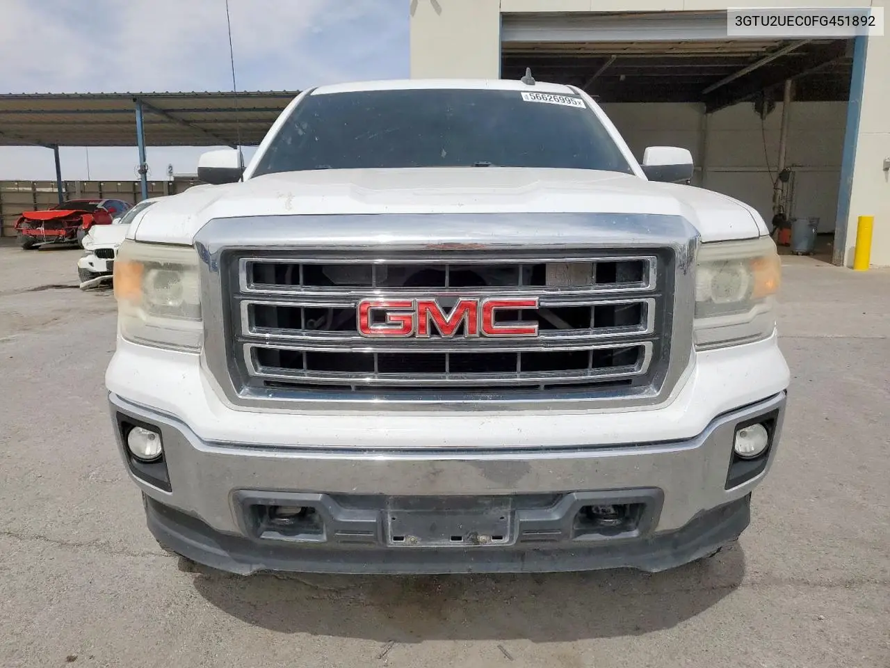 2015 GMC Sierra K1500 Sle VIN: 3GTU2UEC0FG451892 Lot: 56626995