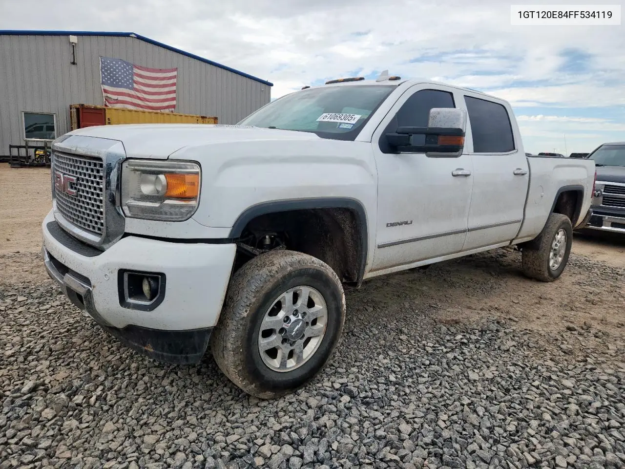 2015 GMC Sierra K2500 Denali VIN: 1GT120E84FF534119 Lot: 61069305