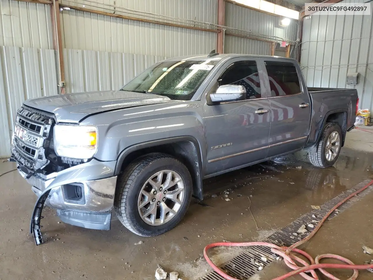 2015 GMC Sierra K1500 Slt VIN: 3GTU2VEC9FG492897 Lot: 62482175