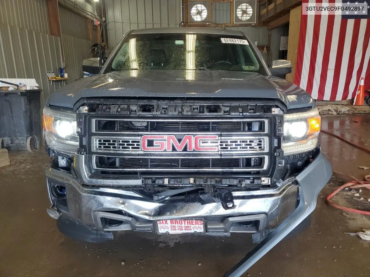 2015 GMC Sierra K1500 Slt VIN: 3GTU2VEC9FG492897 Lot: 62482175