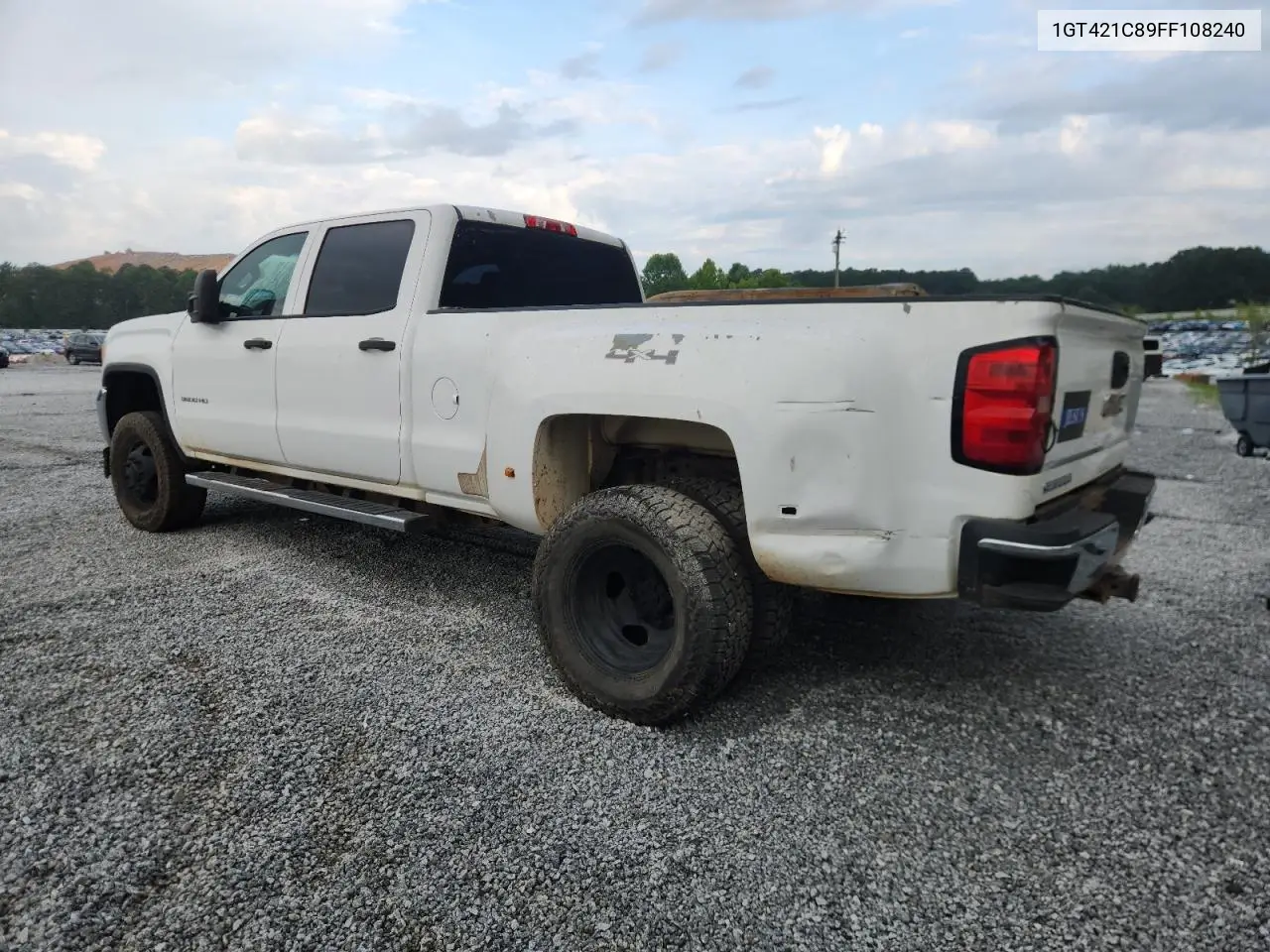 2015 GMC Sierra K3500 VIN: 1GT421C89FF108240 Lot: 62966355