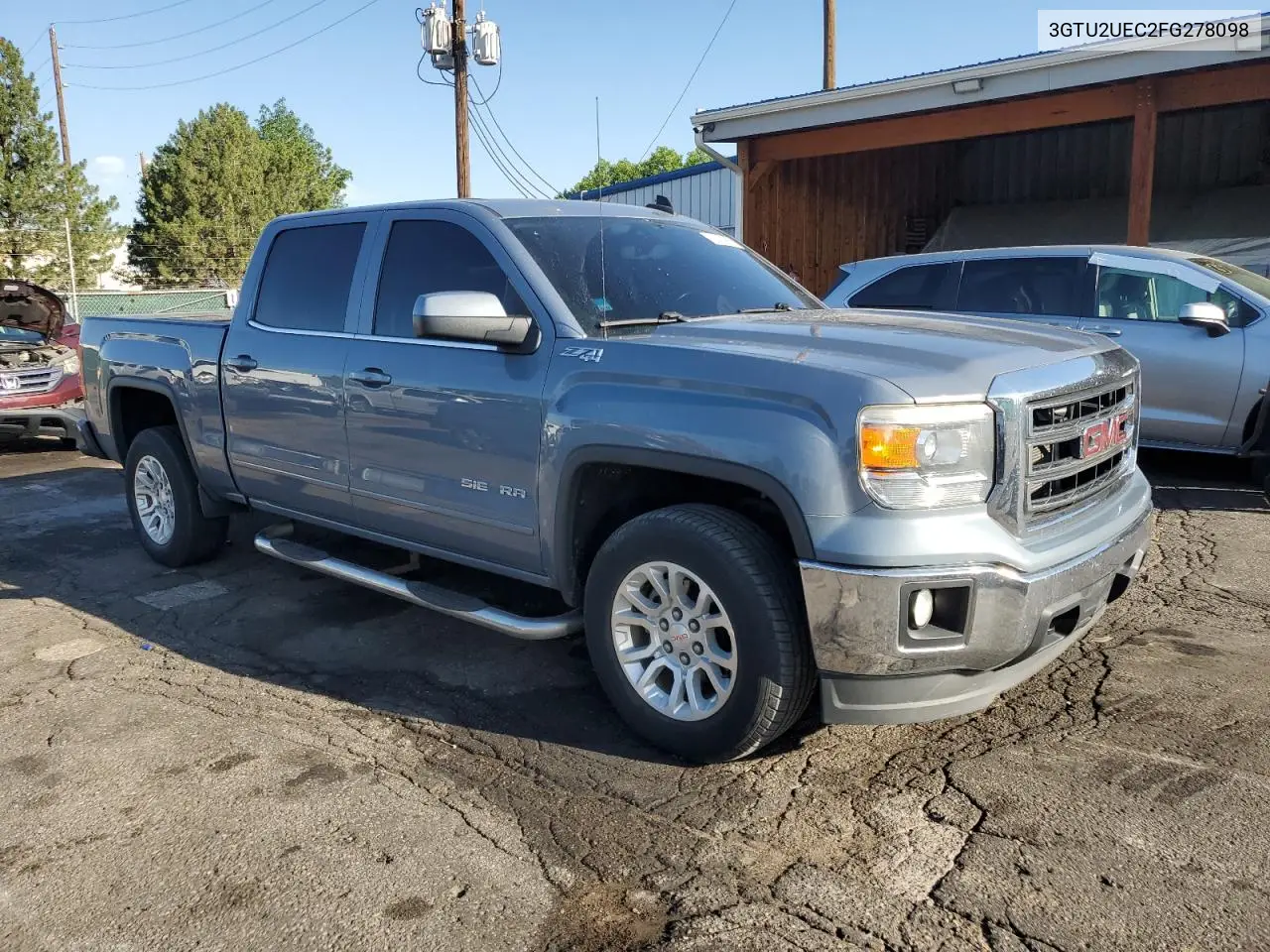 2015 GMC Sierra K1500 Sle VIN: 3GTU2UEC2FG278098 Lot: 63033905