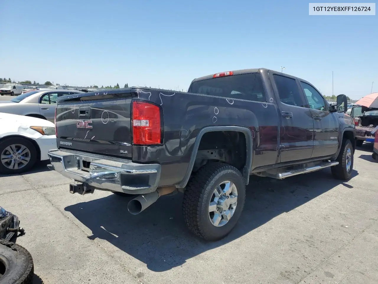 2015 GMC Sierra K2500 Sle VIN: 1GT12YE8XFF126724 Lot: 64289325