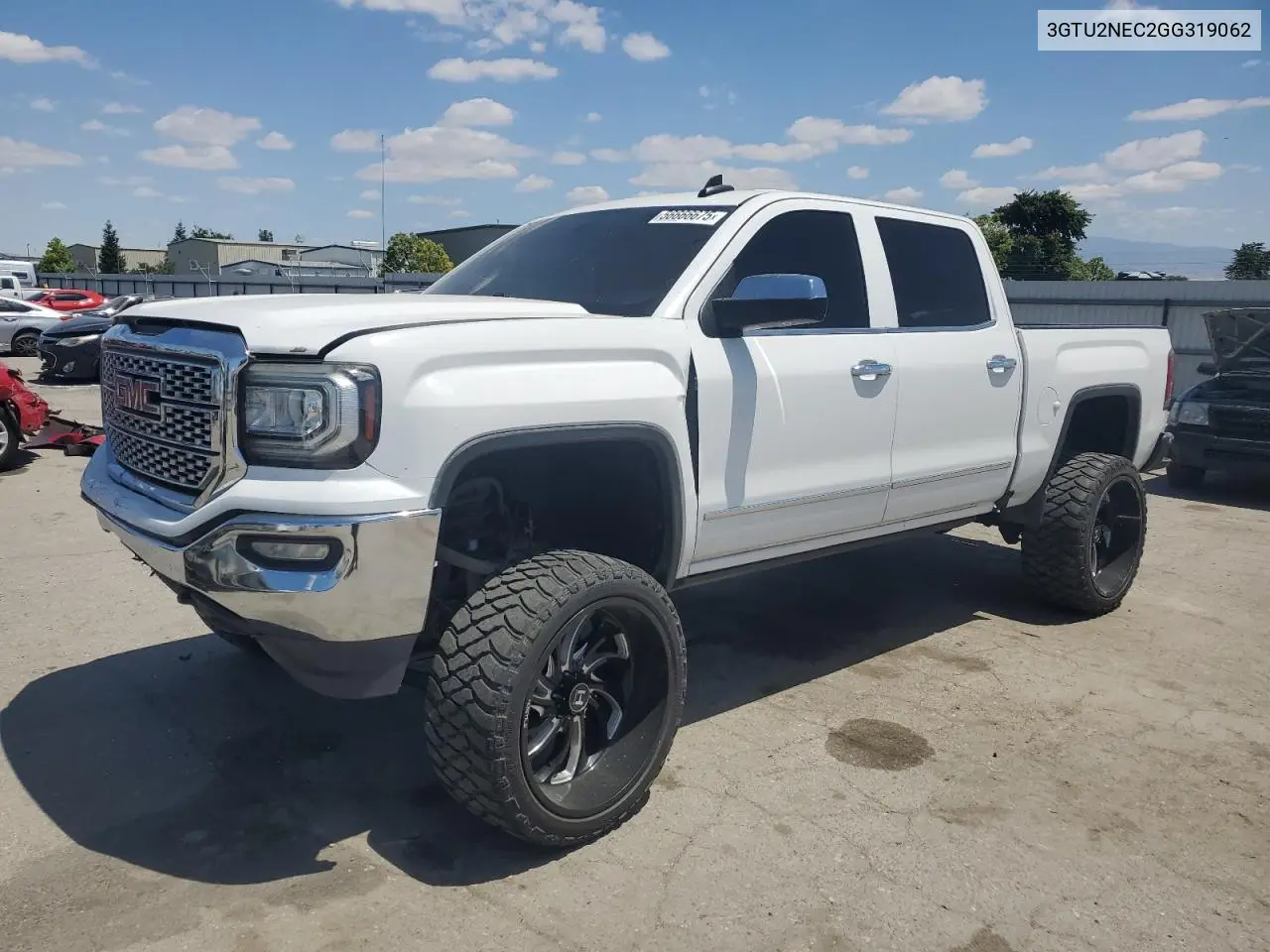 2016 GMC Sierra K1500 Slt VIN: 3GTU2NEC2GG319062 Lot: 56666675