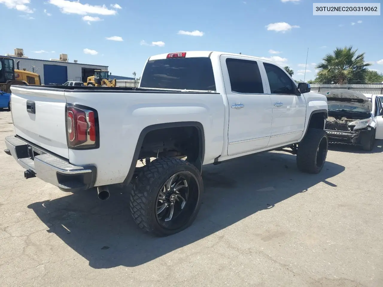2016 GMC Sierra K1500 Slt VIN: 3GTU2NEC2GG319062 Lot: 56666675