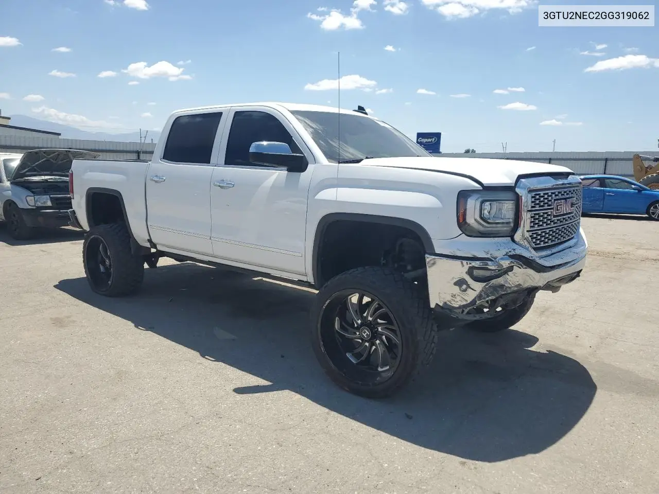 2016 GMC Sierra K1500 Slt VIN: 3GTU2NEC2GG319062 Lot: 56666675