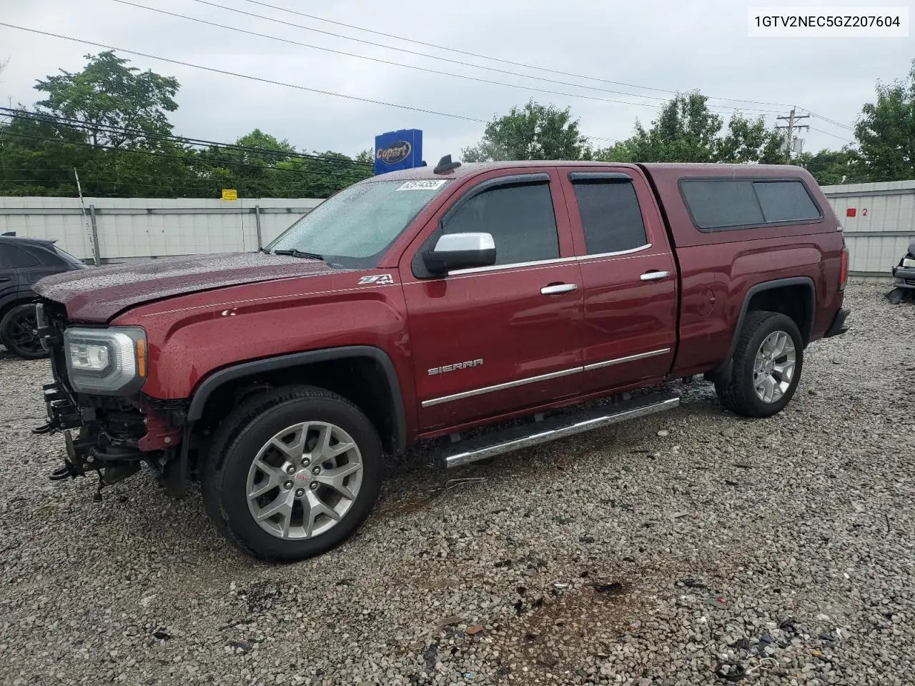 2016 GMC Sierra K1500 Slt VIN: 1GTV2NEC5GZ207604 Lot: 62514355