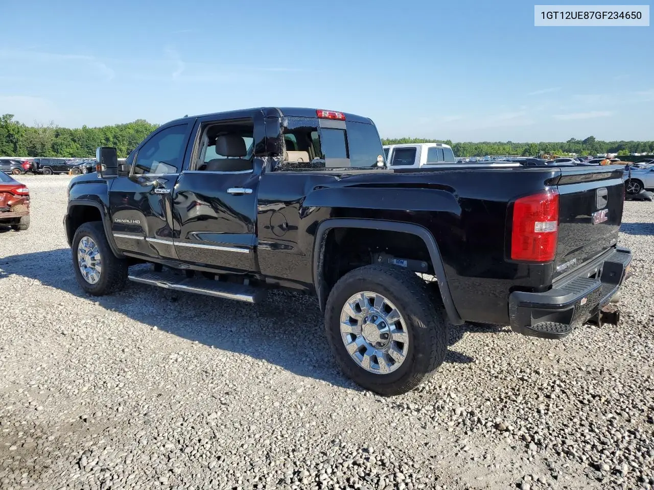 2016 GMC Sierra K2500 Denali VIN: 1GT12UE87GF234650 Lot: 62895495