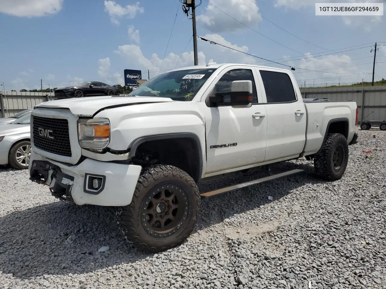 2016 GMC Sierra K2500 Denali VIN: 1GT12UE86GF294659 Lot: 64260595